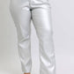 Trendsi - Women's Judy Blue Full Size High Waist Silver Faux Leather Pants Plus Size