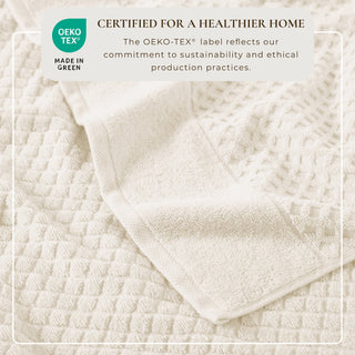 Cotton Diamond Waffle Weave Bath Towel Set - Grayson Collection