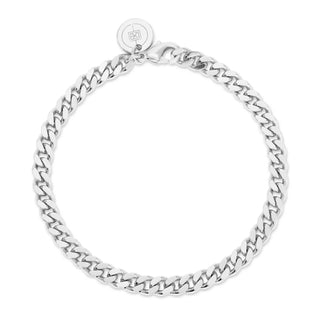 Eklexic - Women's Micro Link Curb Chain Anklet