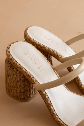 Oasis Society - Margaret Rattan Heel Sandal
