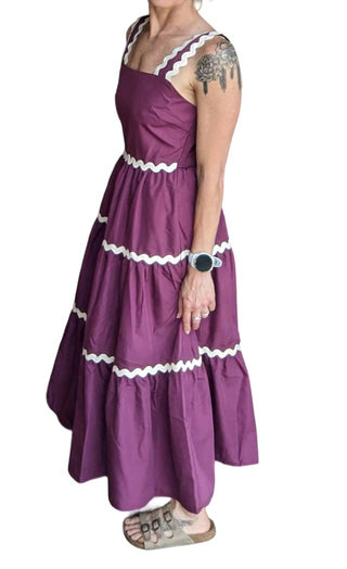 Entro - Ric Rac Trim Midi Dress