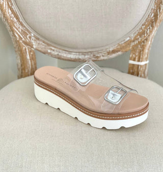 Chinese Laundry - Clear Platform Vinyl Sandals