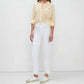 7 For All Mankind - High Waist Cropped Straight Pants