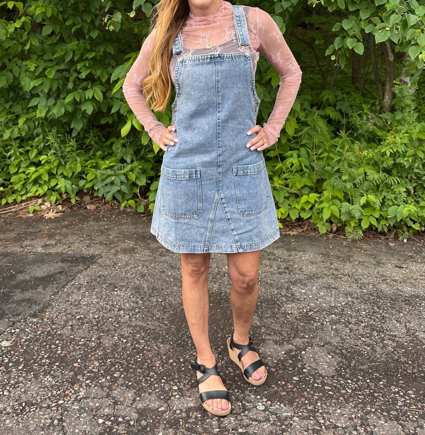 Bluivy - Women's Kendall Denim Overall Dress
