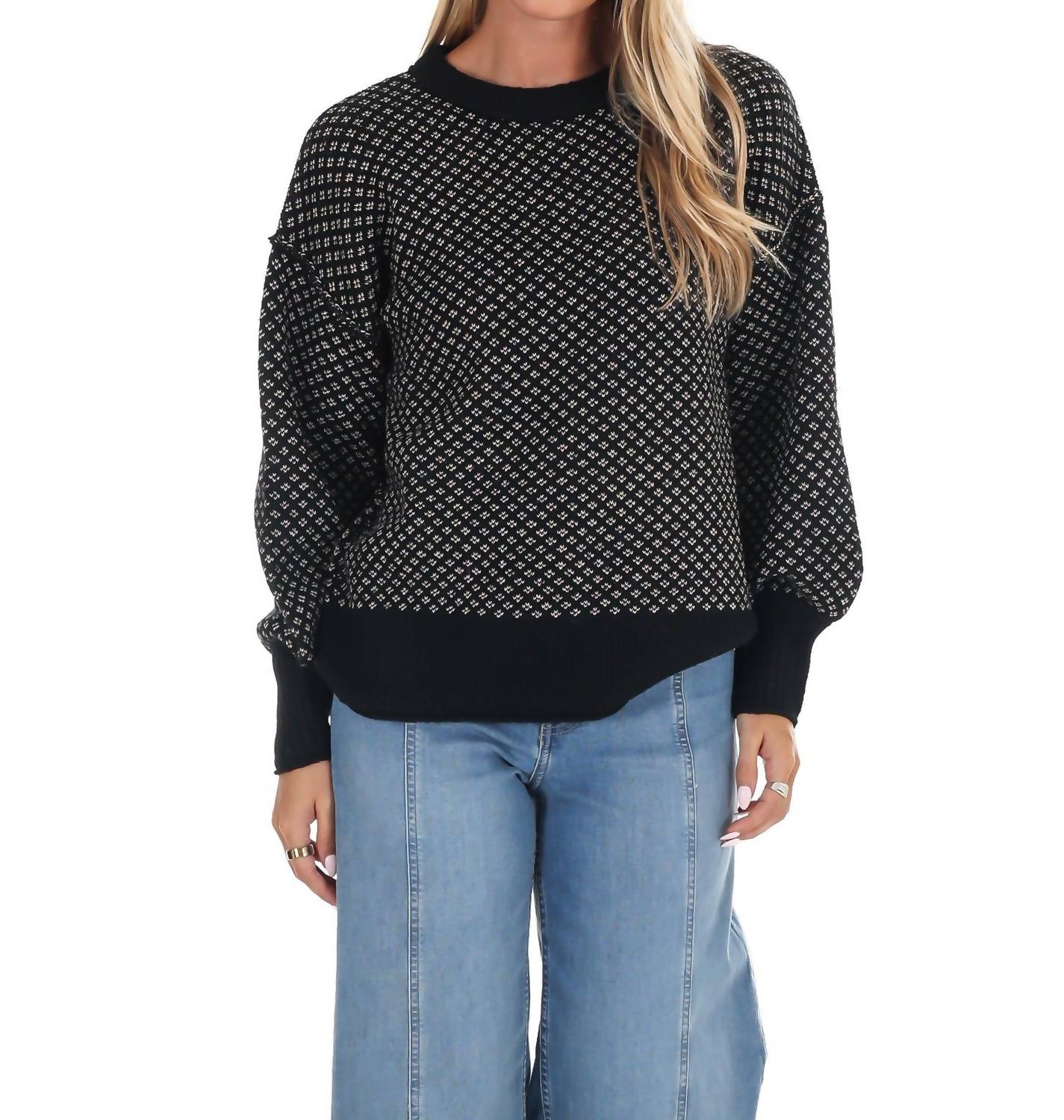 Blu Pepper - Fireside Chats Knit Sweater