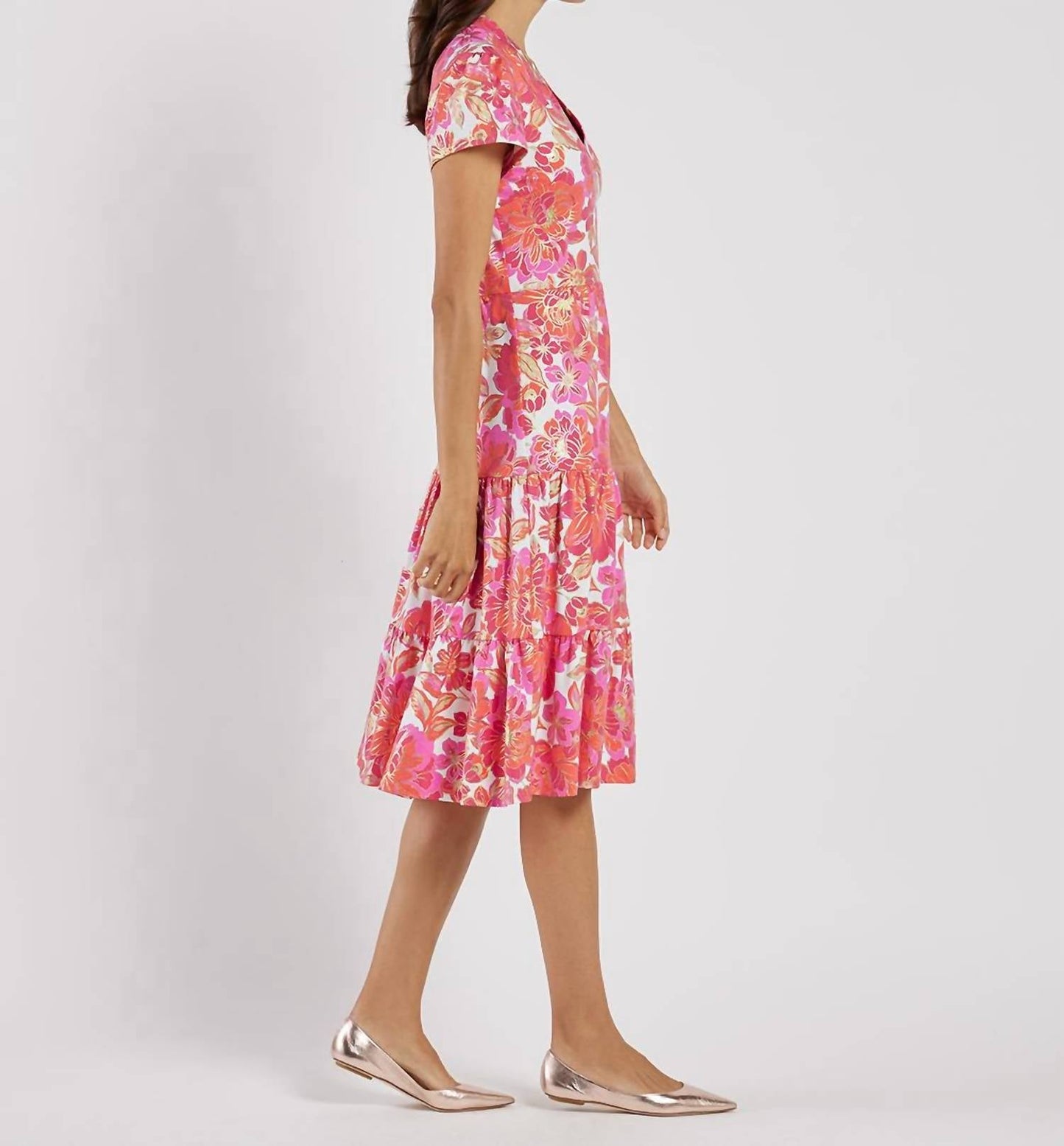 Jude Connally - Libby Floral Midi Dress