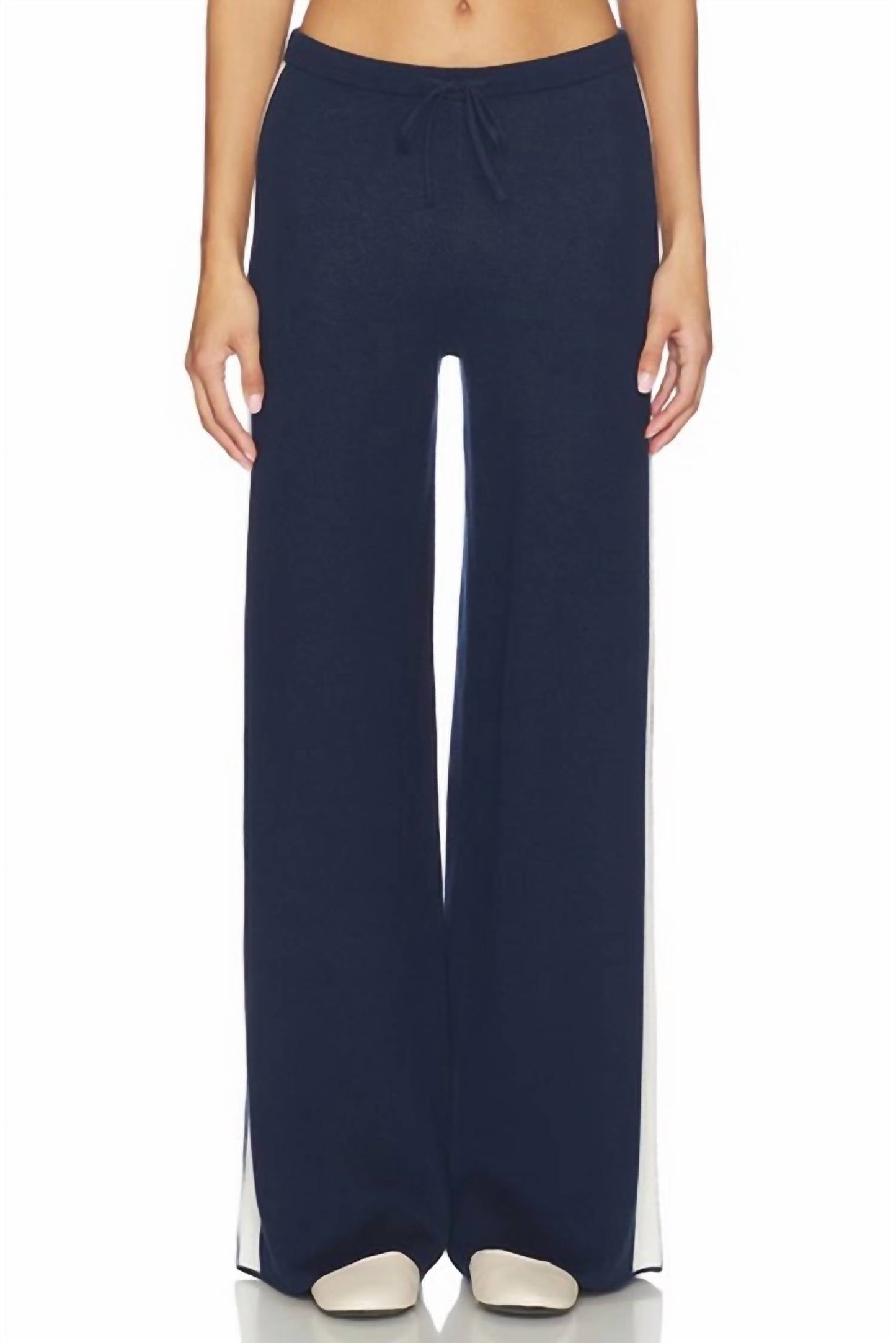 525 America - Merritt Drawstring Striped Wide Leg Pants