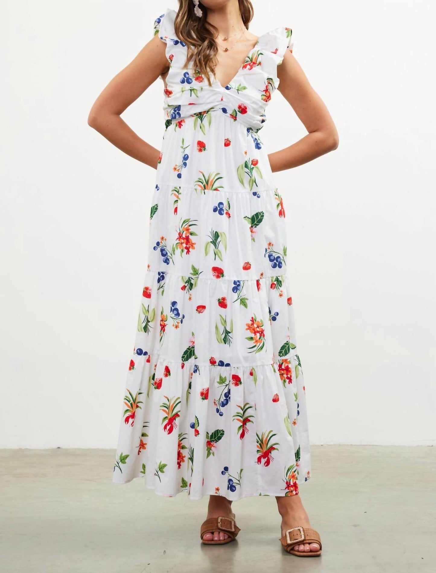 Skies Are Blue - Sugar Pie Poplin Maxi Dress