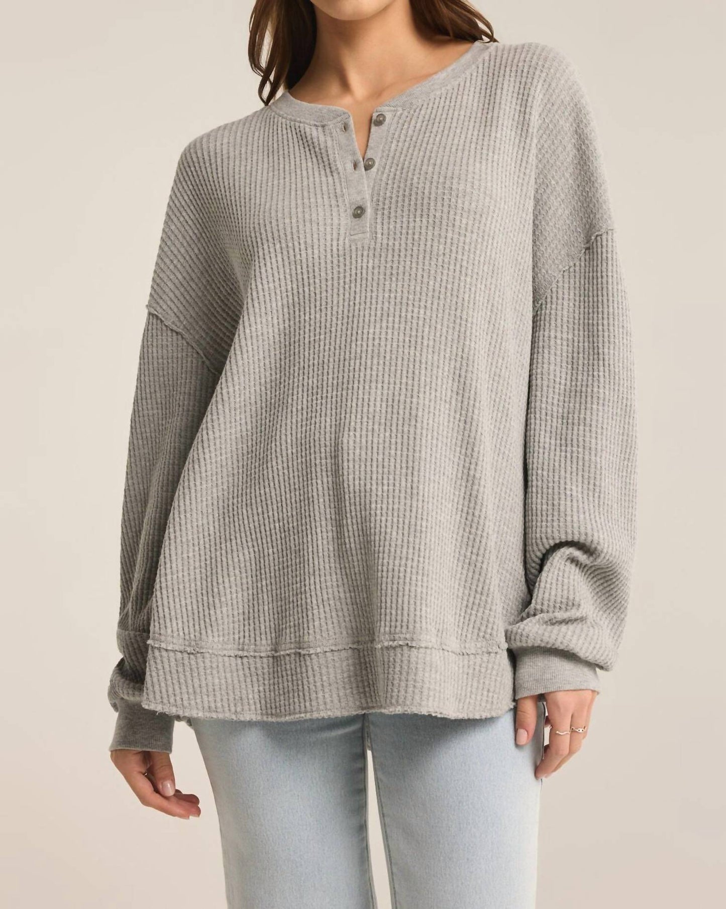Z Supply - Cozy Waffle Henley Top
