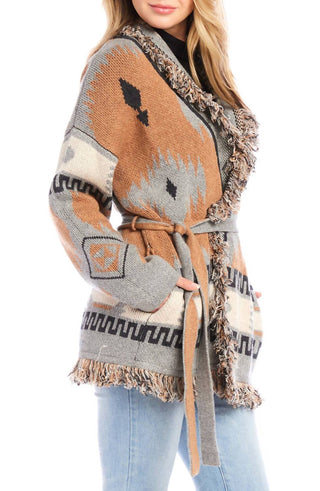 Karen Kane - Fringe Cardigan Sweater