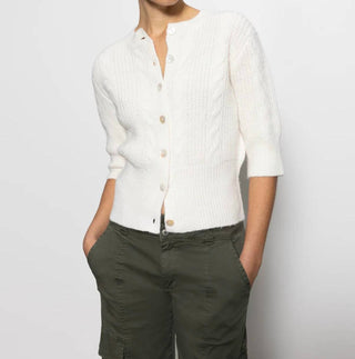 Sanctuary - Fuzzy Cable Elbow Cardigan