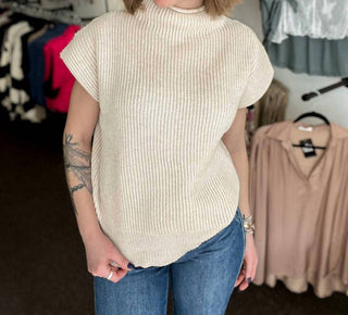 Zenana - Right On Task Mockneck Sweater