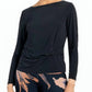Clara Sunwoo - Side Twist Top