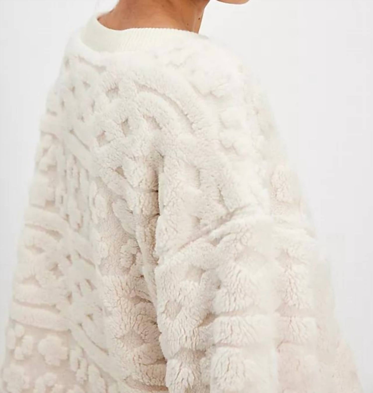 Free People - Cable Knit Sweatshirt