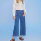 Charlie B - Cotton Button-front Blouse With Embroidery