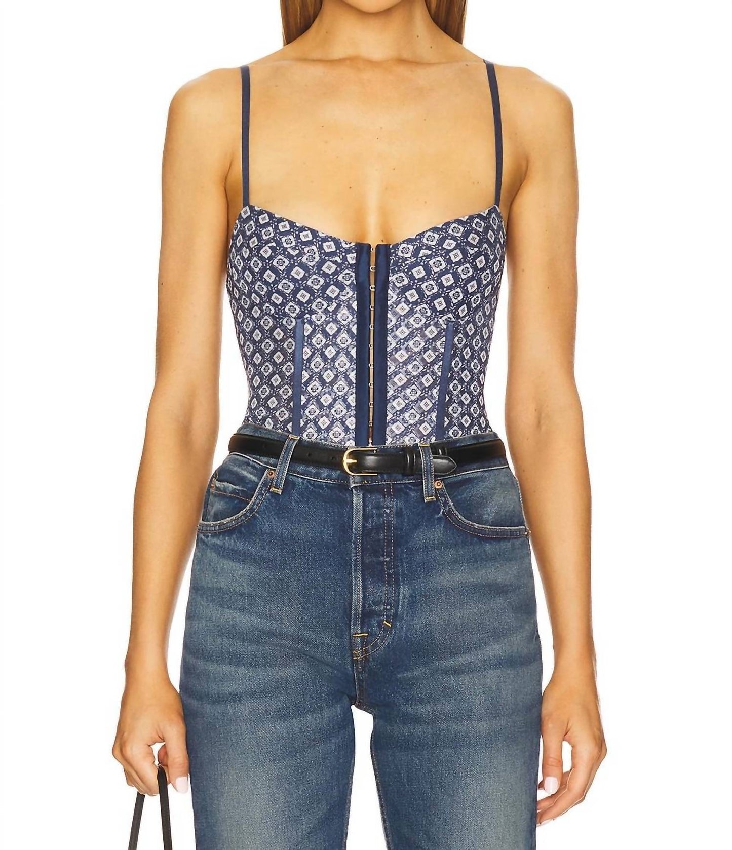 Free People - Night Rhythm Printed Bodysuit