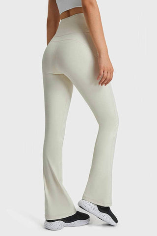 Trendsi - Flare Yoga Pants With Elastic Waist Pants