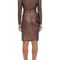 Donna Morgan - Long Sleeve Uneven Hem Party Dress