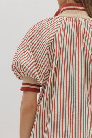 Entro - Women's Brick Stripe Top