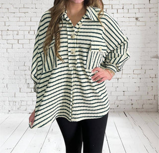 Bucketlist - Women's Collared Button Pocket Top