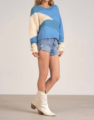 Elan - Triangles Round Neck Sweater