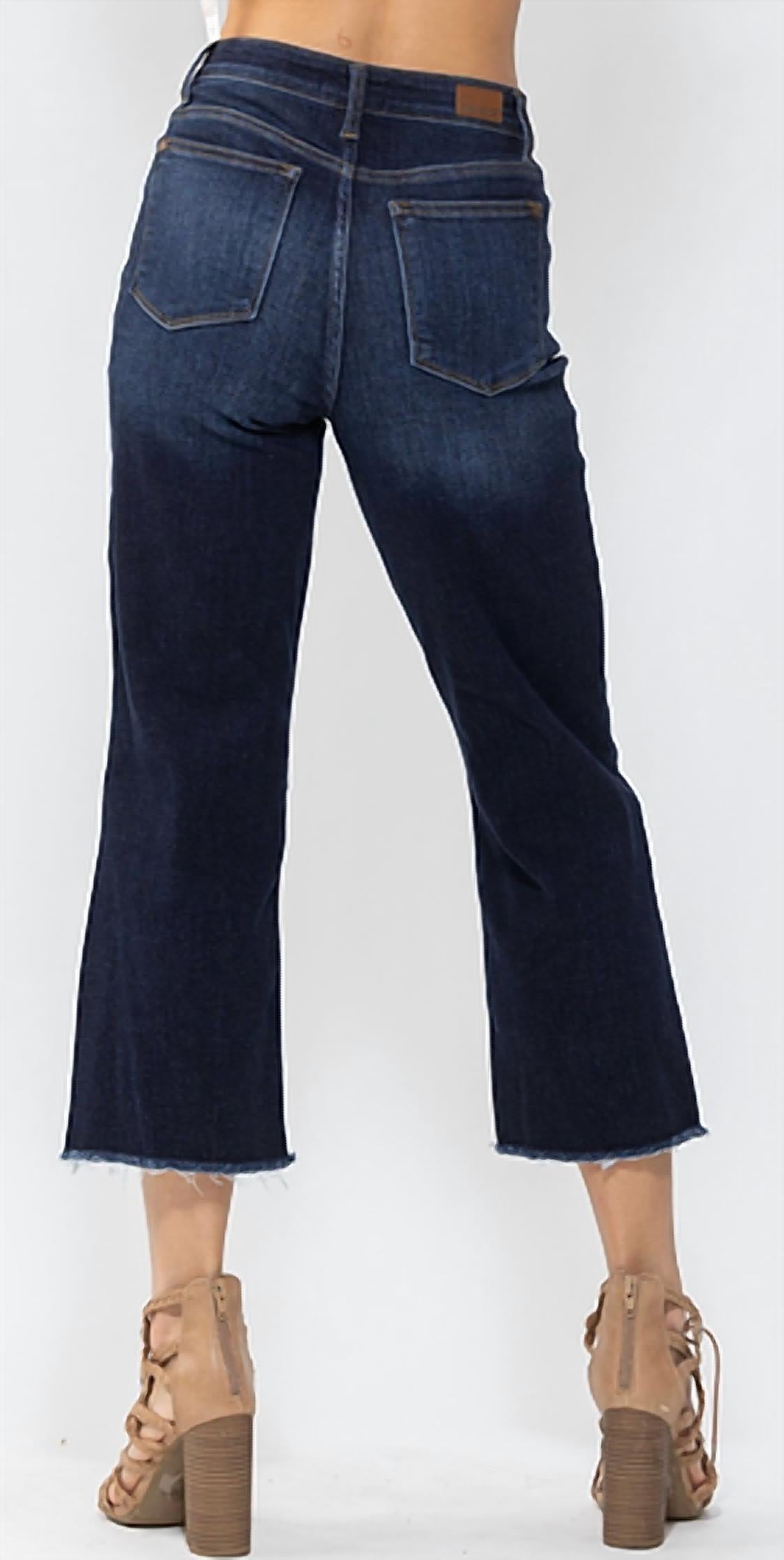 Judy Blue - High Waist Cropped Wide Leg