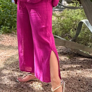 Gigi Moda - Flo Linen Capri Pants