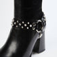 The Kooples - HEELED BOOTS WITH REMOVABLE JEWEL