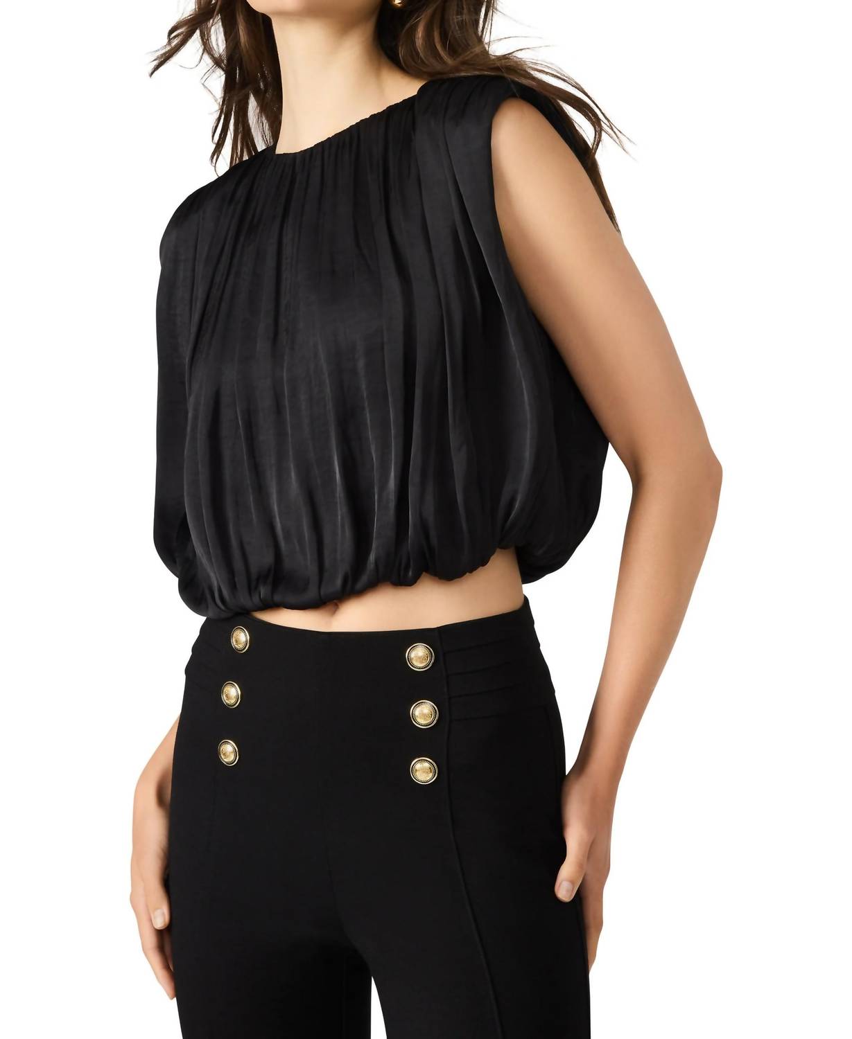 Steve Madden - Cherra Crewneck Crop Top