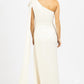 Lena - ONE SHOULDER AND SASH SATIN MAXI DRESS