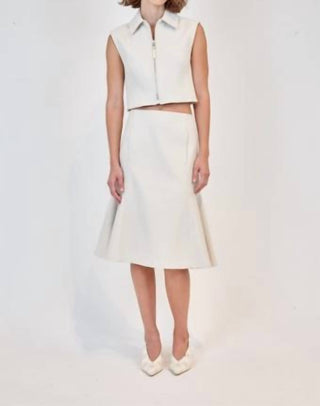 Simkhai - Alix Short Sleeve Zip Up Top