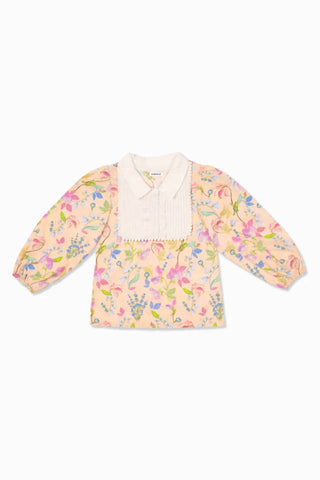 Sasha+Z - Girls Floral Cotton Poplin Top