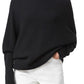 AllSaints Ridley Funnel Neck Wool & Cashmere Sweater in Black  Size Medium