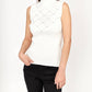 Frank Lyman - Sleeveless Mock Neck Knit Top