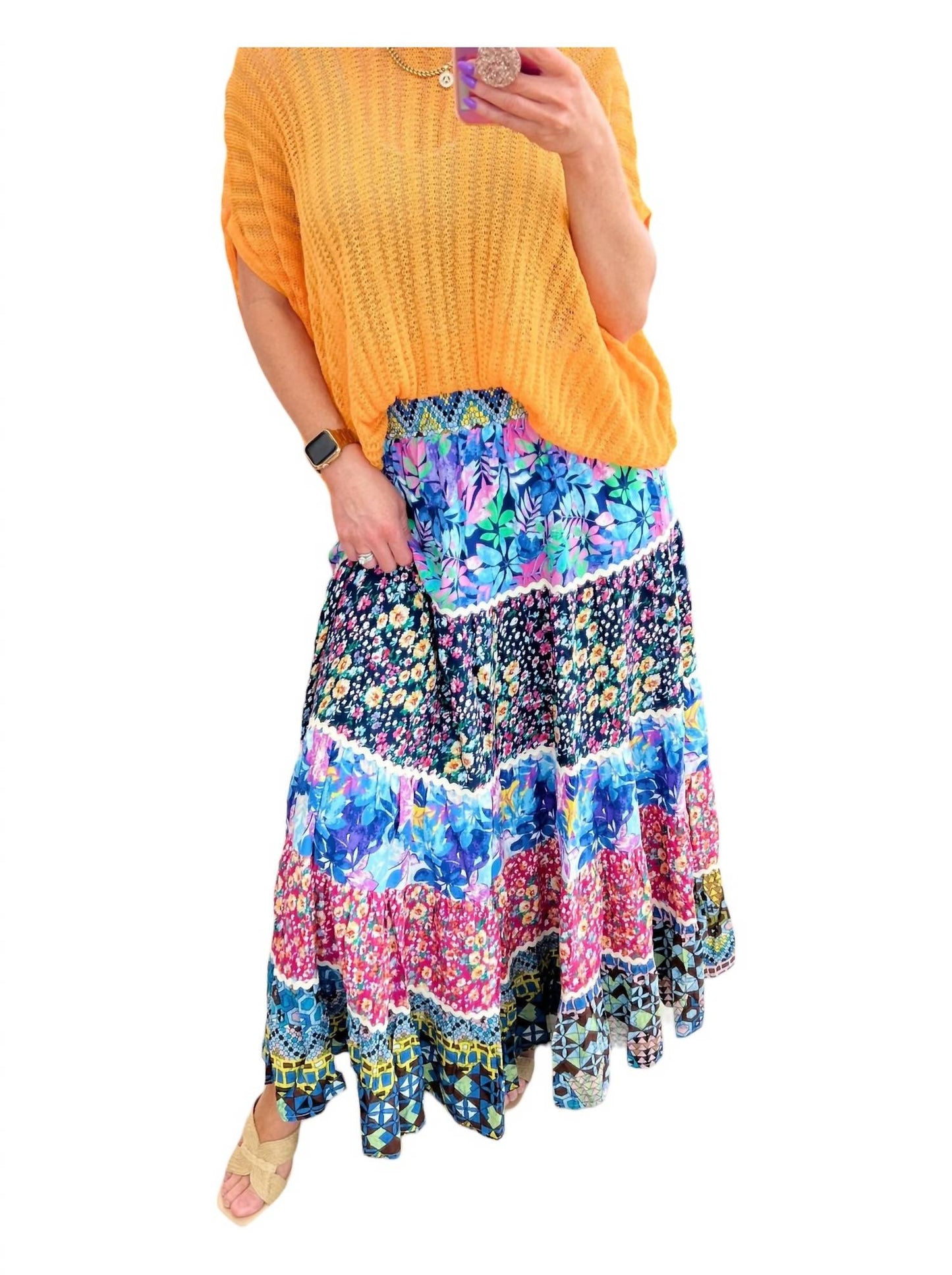 White Birch - Everlasting Friend Tiered Skirt