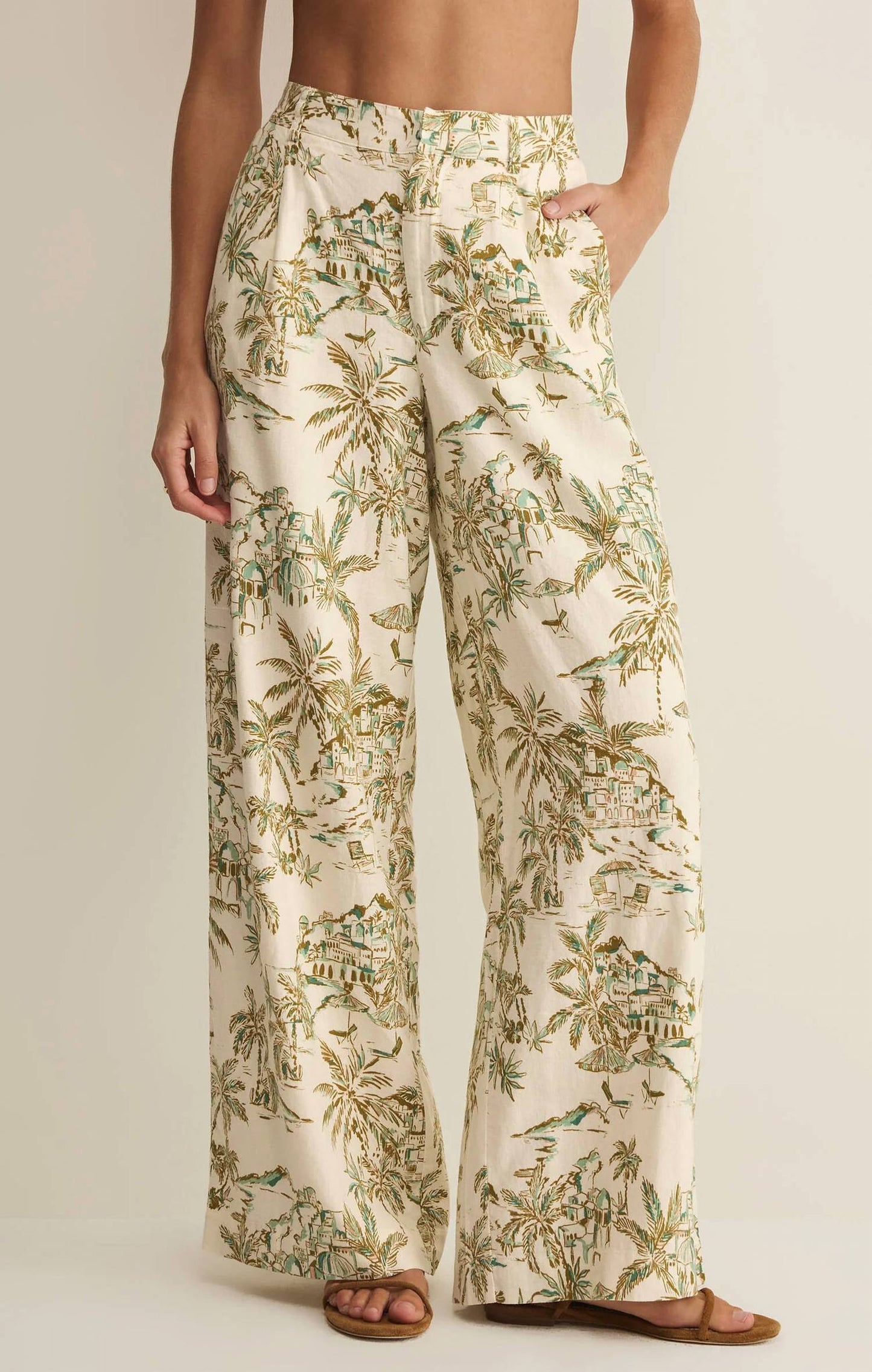 Z Supply - Overlook Tiki Tide Linen Pants