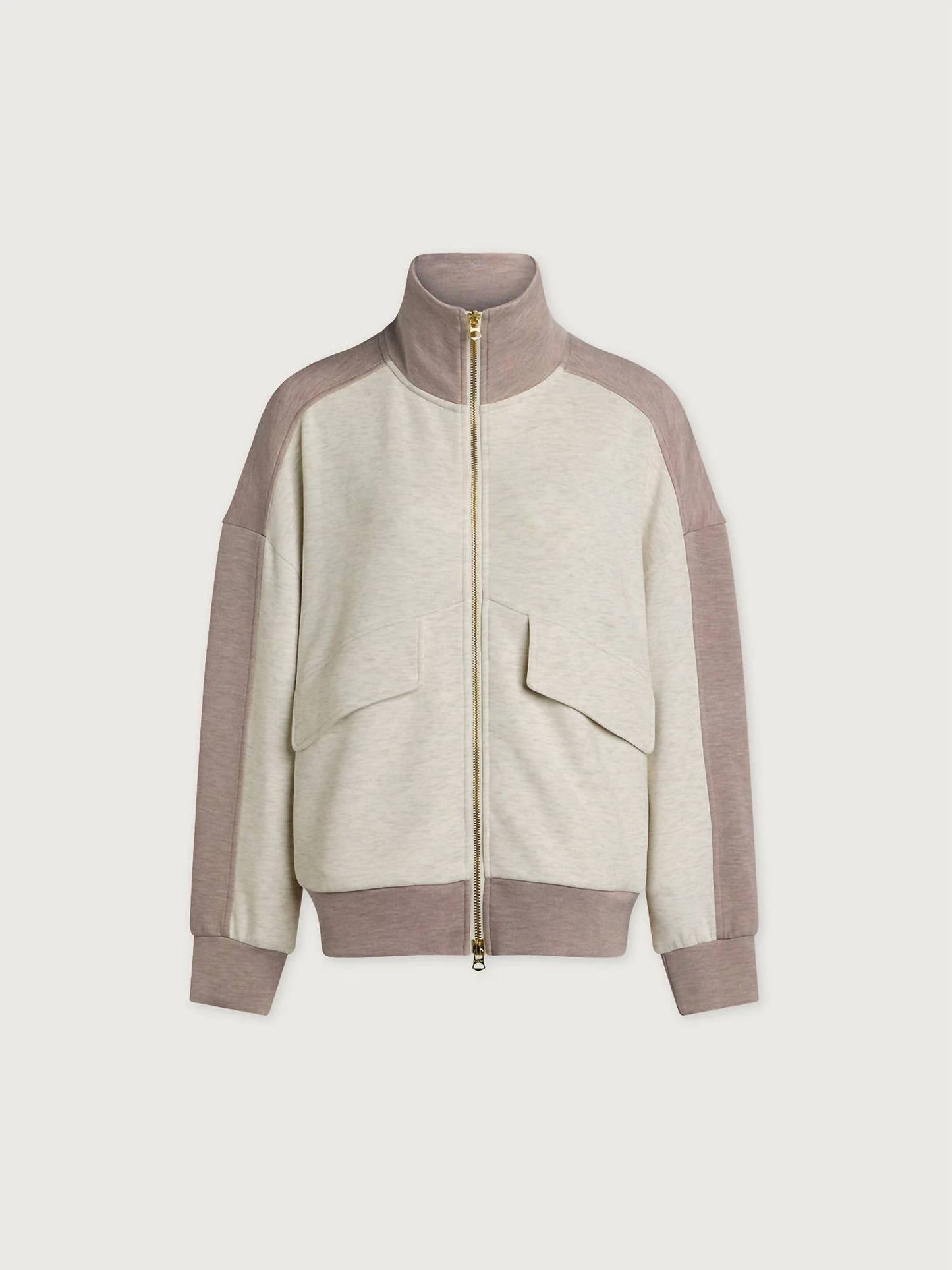 Varley - Garcia Two Tone Zip Through Sweatshirt