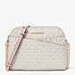 Michael Kors - Jet Set Travel Medium Logo Dome Crossbody Bag (VANILLA)