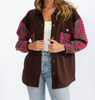 Entro - Plaid Detail Shacket