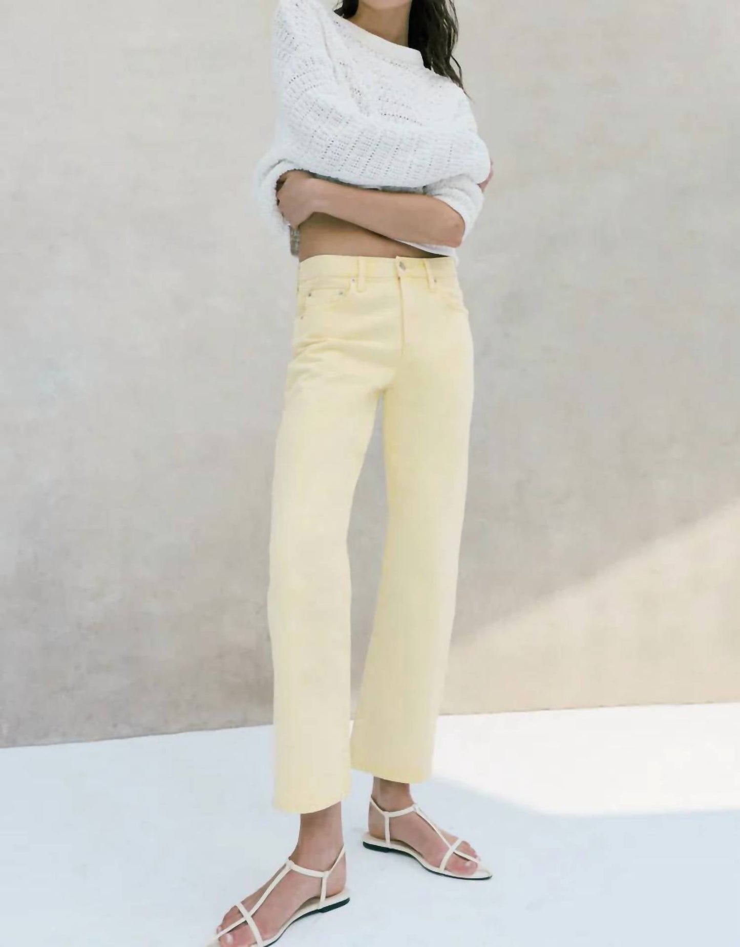 Pistola - Lexi Mid Rise Bowed Straight Jean