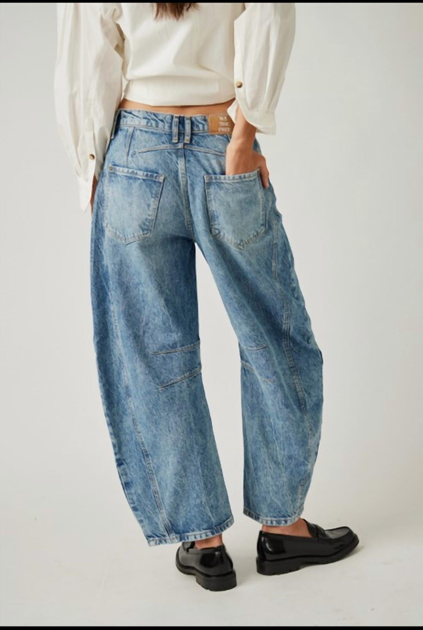 Free People - Good Luck Mid Rise Barrel Jeans