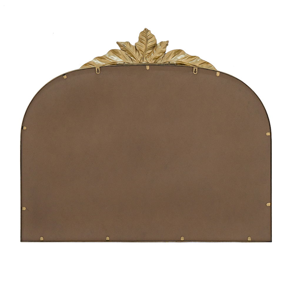 Arched Wall Mirror with Metal Frame