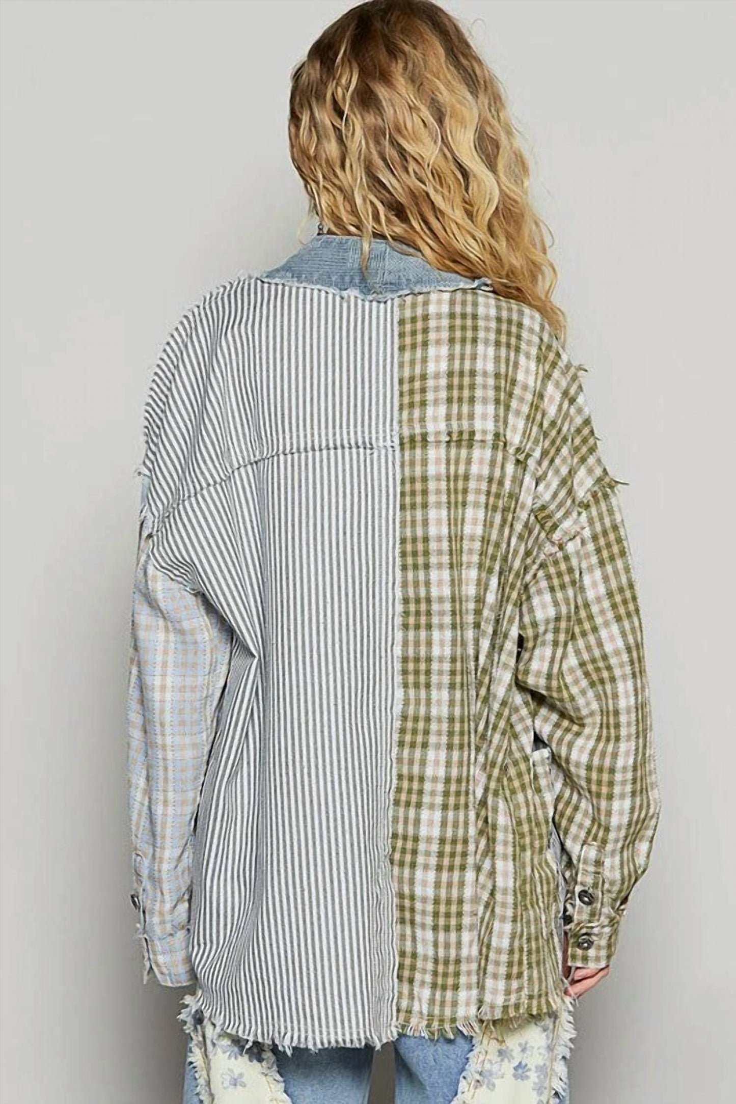 Pol - Plaid Inspiration Open Cardigan
