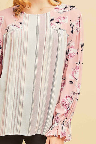 Entro - Mixed Print Blouse