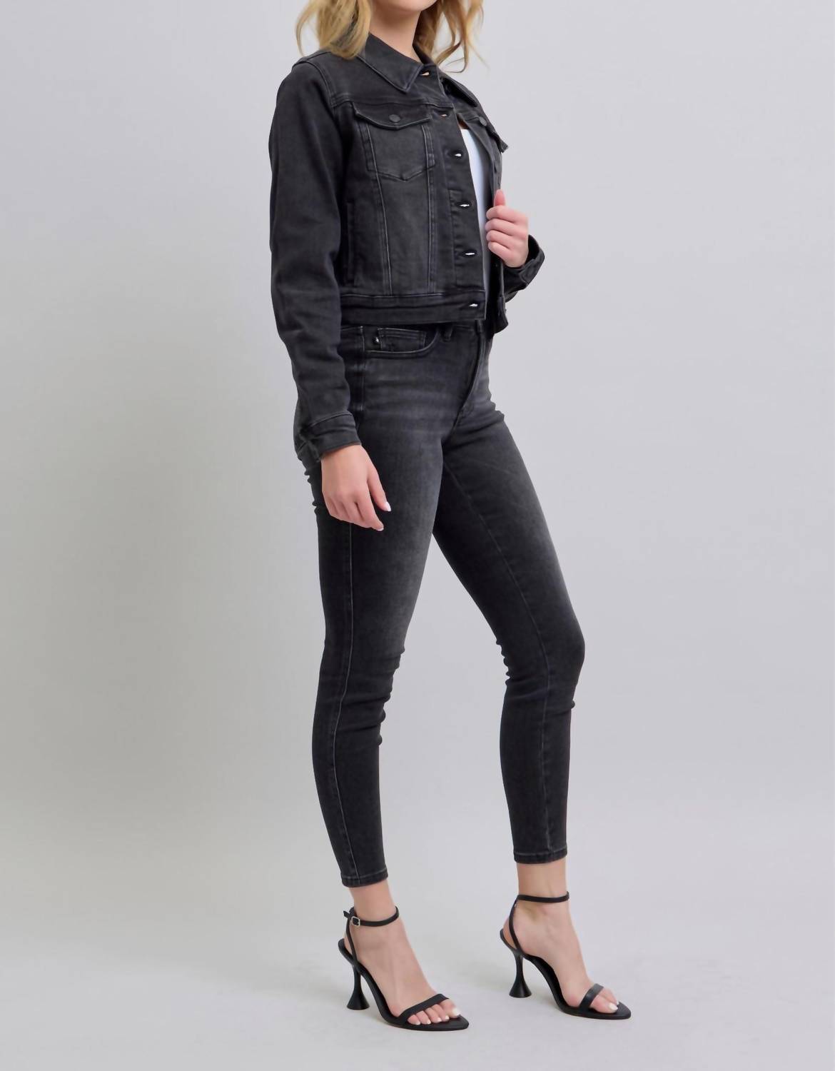 Judy Blue - Mid Length Denim Jacket