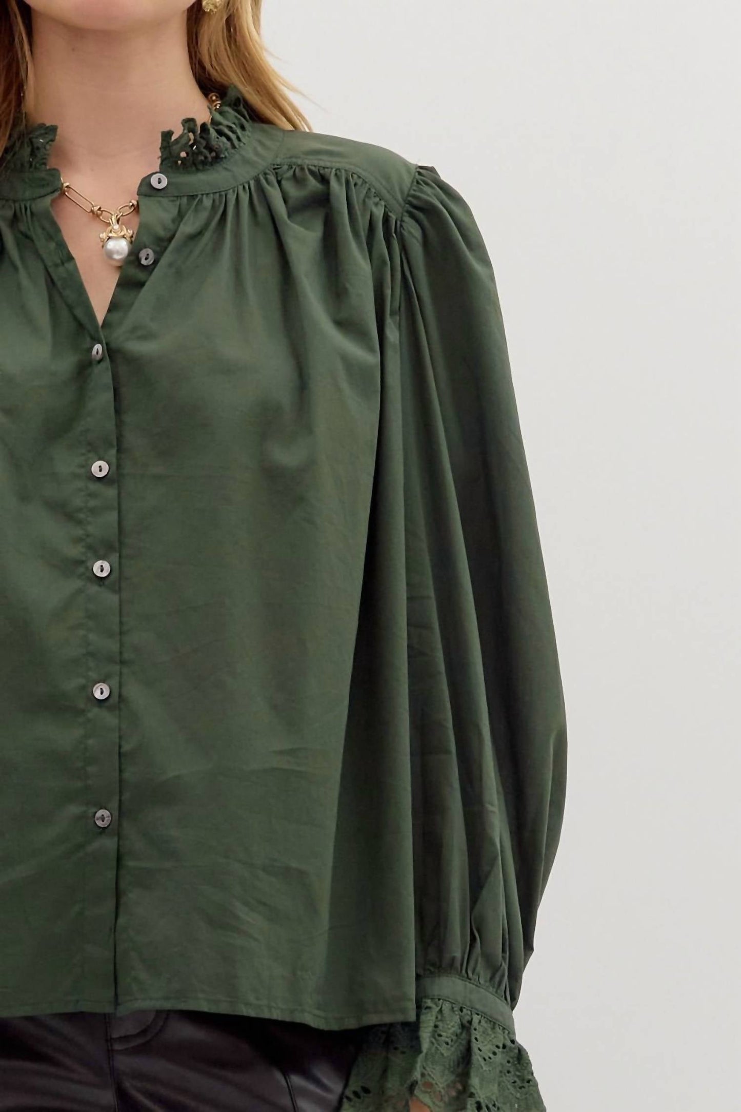 Entro - Women's Pine Ruffle Shirt