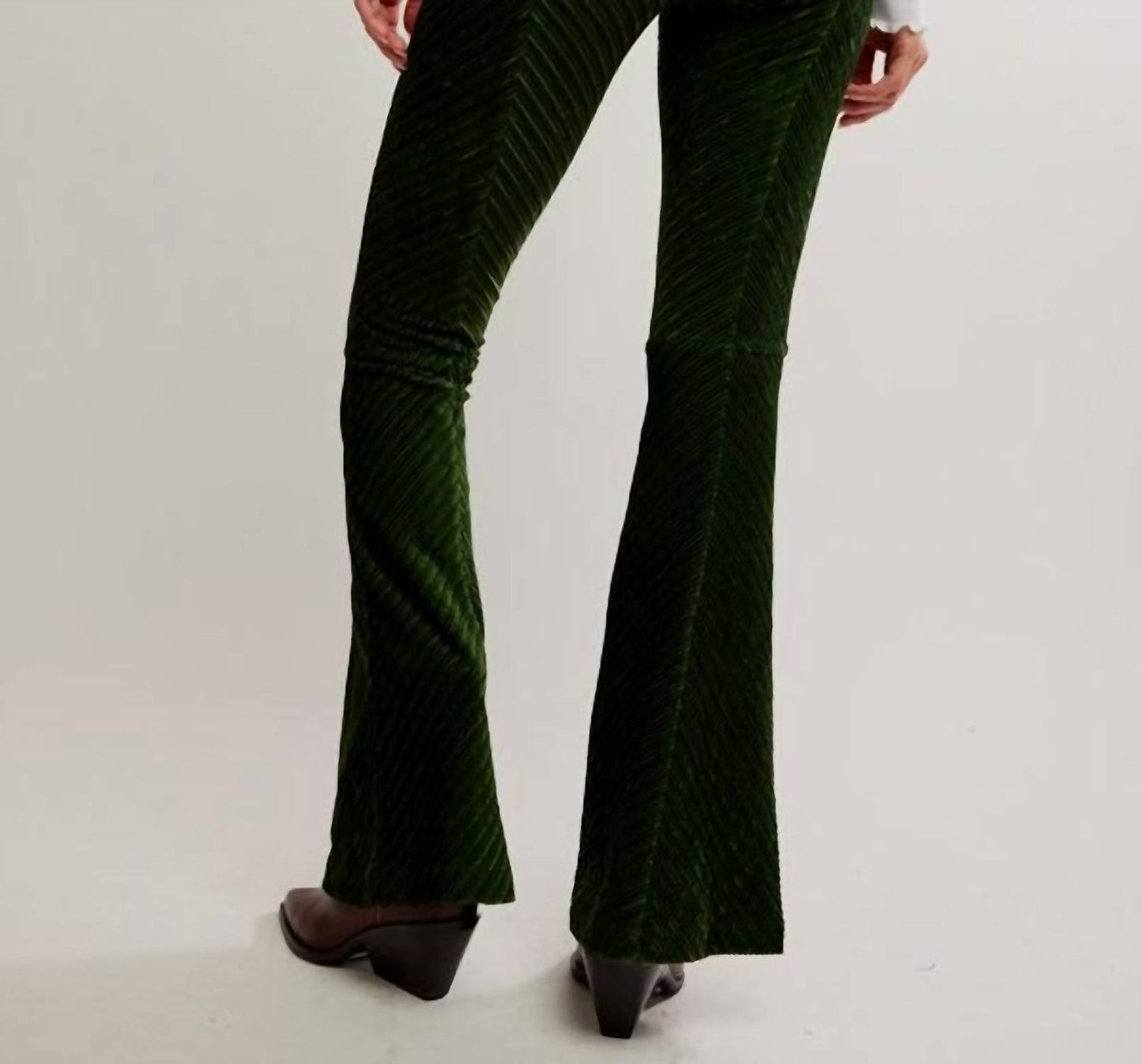 Free People - Penny Pull-on Velvet Flare Pants
