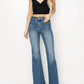 Risen - High Rise Patched Pocket Front Flare Jeans
