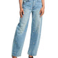 Steve Madden - Fianna Embellished High Rise Barrel Jean