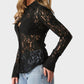 Olivaceous - Lace Button Up Top